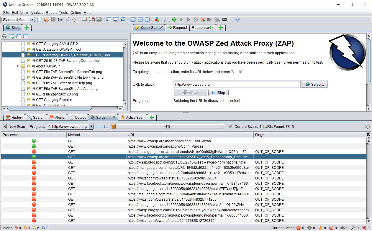 OWASP Zed Attack Proxy