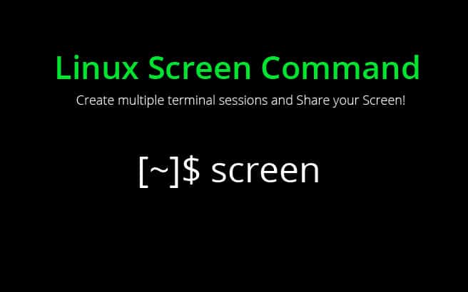 linux screen command tutorial and howto guide!