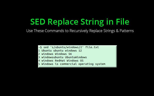 sed replace string in file using regex recursively
