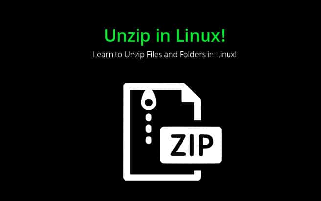 unzip linux files folders guide and tutorials